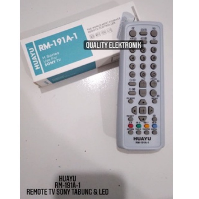 REMOTE TV SONY TABUNG DAN LED Rm 191-A HUAYU