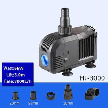 Pompa Air Kolam Ikan Celup Alat Aliran Air Aquarium Submersible Pump Fish Tank 55W SUNSUN - HJ-3000