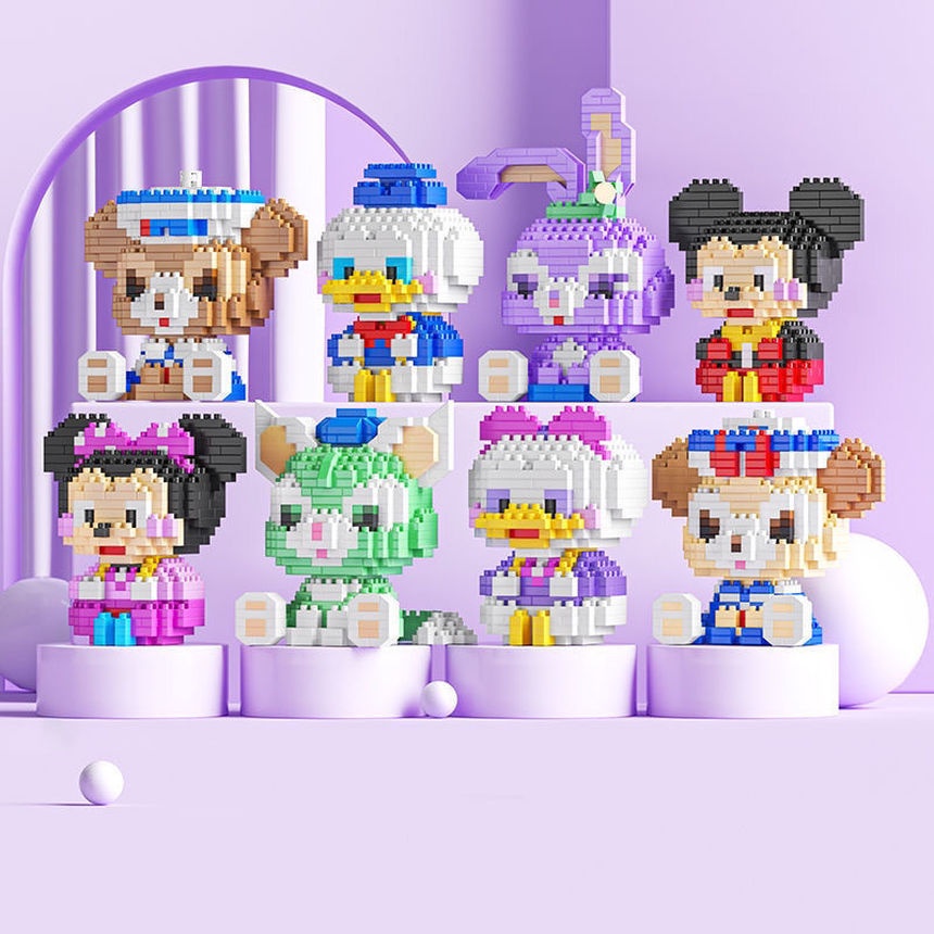 Mainan Balok Bangunan Nano Seri Disney Beruang Duffy Bintang Dew DIY Untuk Hadiah Anak Perempuan