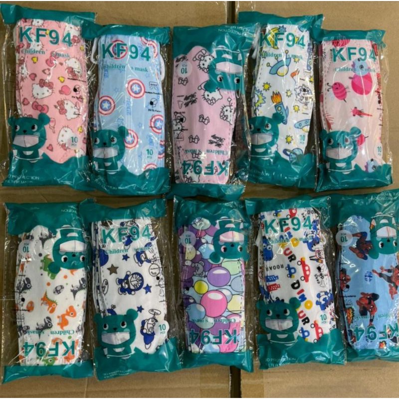 masker anak kf94 isi 10pcs