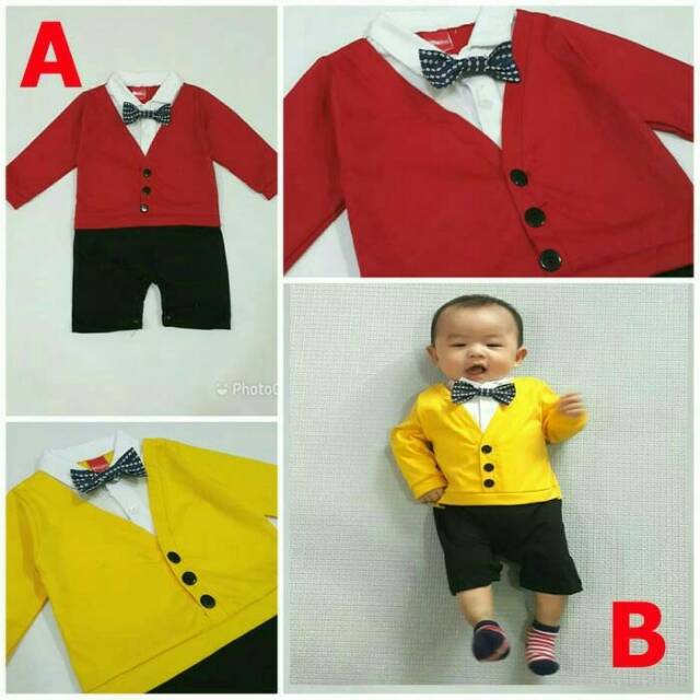 ROMPER BAYI BAJU PESTA BAYI SETELAN ANAK LAKI BAJU BAYI LUCU