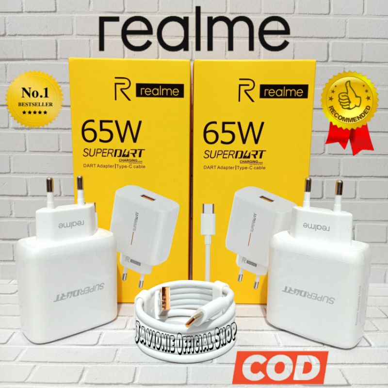 Travel Charger Casan Cas Realme Narzo 20 PRO 65W Original Super DART VOOC TYPE C