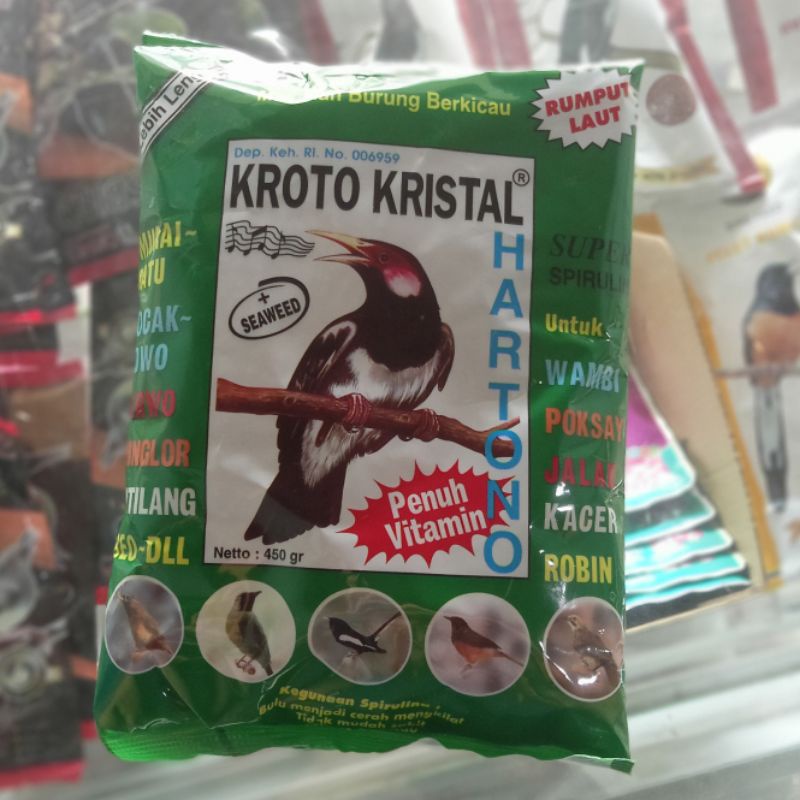 Kroto Kristal HARTONO Pakan Burung