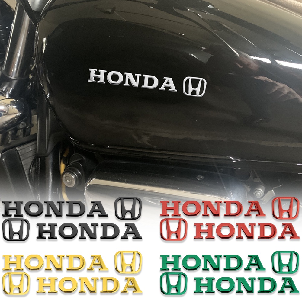 3D Sepeda motor Stiker honda Lambang lem lembut Stiker Aksesoris Motor