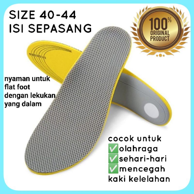 INSOLE SEPATU OLAHRAGA PRIA INSOLE UNTUK FLAT FOOT INSOLE KAKI DATAR INSOLE ORTHOTICS PREMIUM