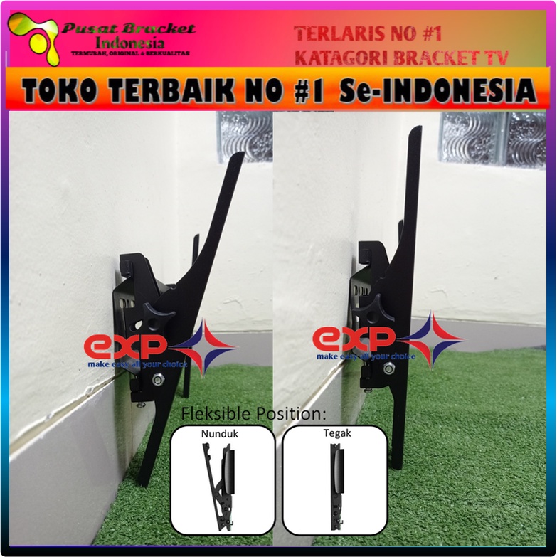 Bracket TV SAKURA 21&quot; s/d 43&quot; waterpass GARANSI 100% COCOK!!! IMPORT QUALITY