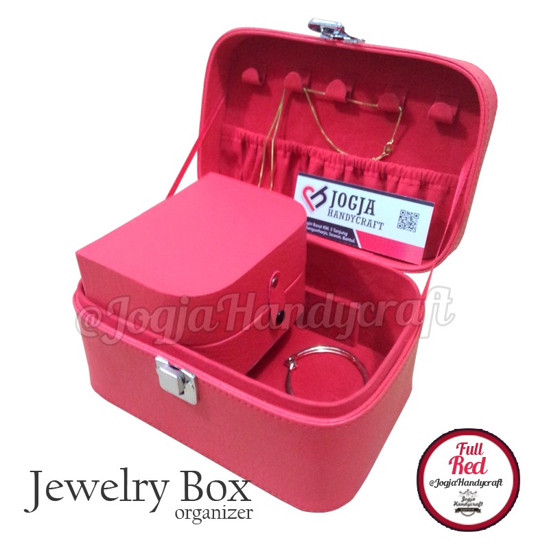 Jewelry Box / Tempat Perhiasan / Kotak Perhiasan dan Accesories (Red)