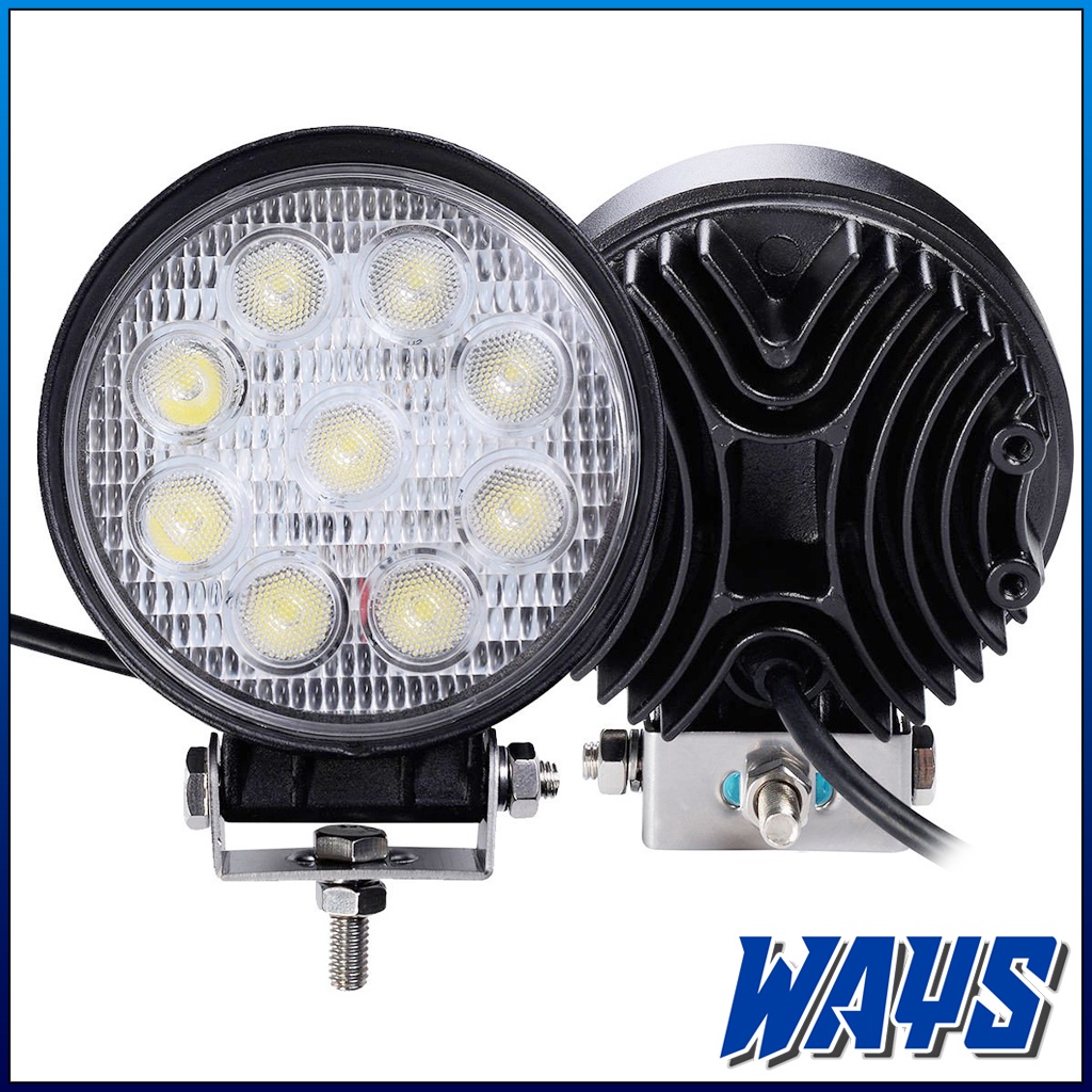 L152 | Lampu Bulat 9 LED Sorot Worklamp Mobil Motor Nmax PCX Aerox Vario Xmax ADV CB 150 Vixion CBR