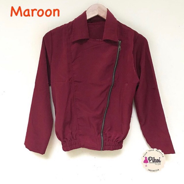 Jaket bomber cewek / bomber wanita murah / jaket cewek polos / jaket motor murah / bomber korea 1402