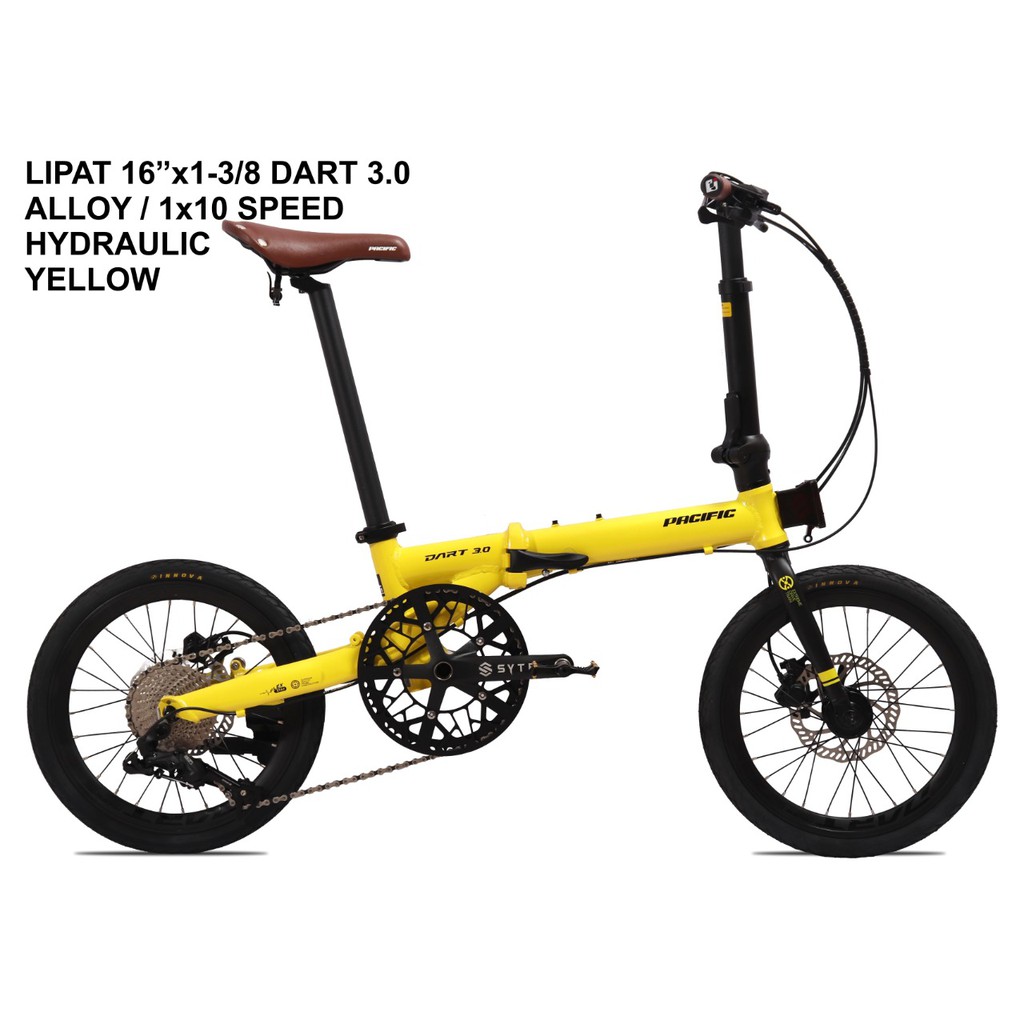 FOLDING BIKE/SEPEDA LIPAT 16 INCH DART BAN BESAR 3.0 PACIFIC