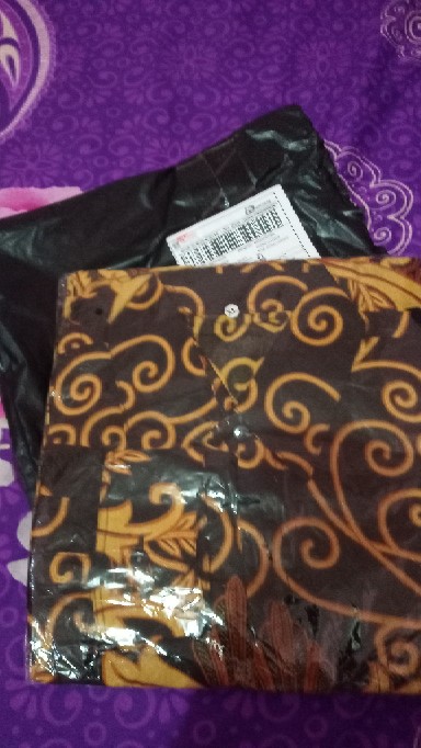 Kemeja Batik Pria Lengan Panjang Size M L Xl Xxl Bswart Batik Hrb026 Kenongo Hem Panjang Padi