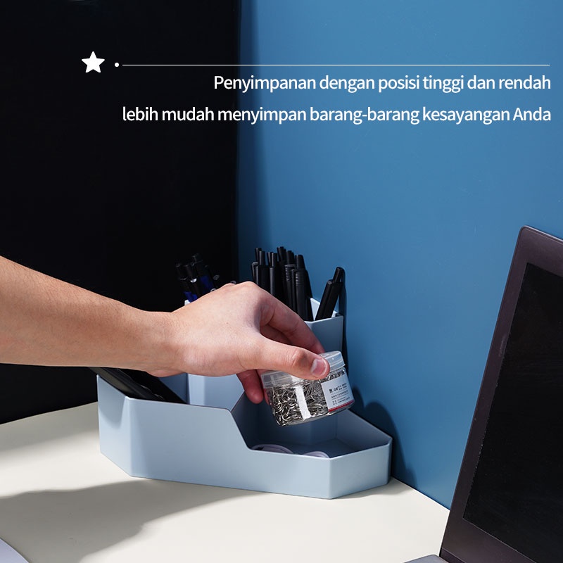 Letyeah &amp; Kaizenliving Desktop storage rak kosmetik storage box tempat penyimpanan alat tulis