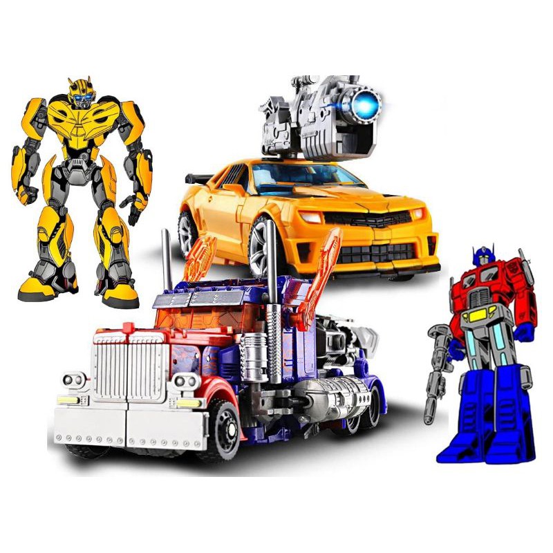 mainan robot transformers optimus prime / bumblebee