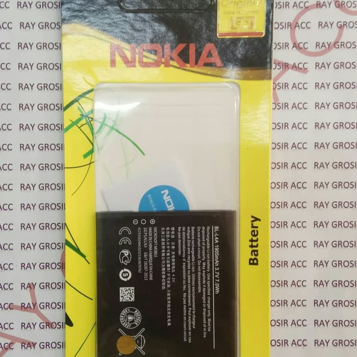 Baterai Original NOKIA BL-L4A , BL L4A LUMIA 535 , 540 , 830