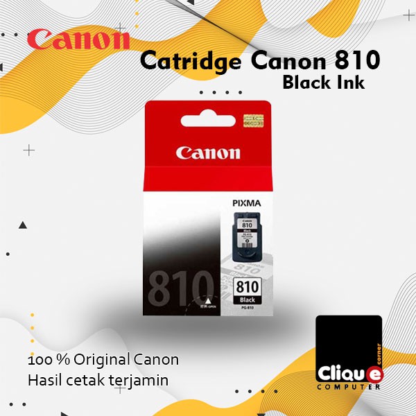 Canon PG-810 FINE Cartridge - Hitam Original