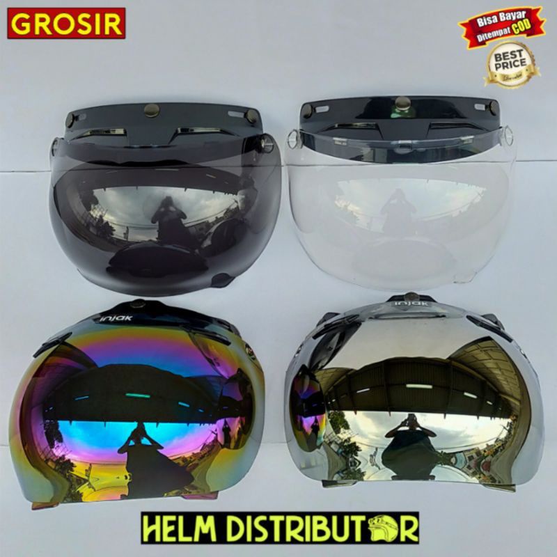 Kaca Helm Bogo Cembung INJAK ORIGINAL Kaca Helm Bogo Flat SSG Original