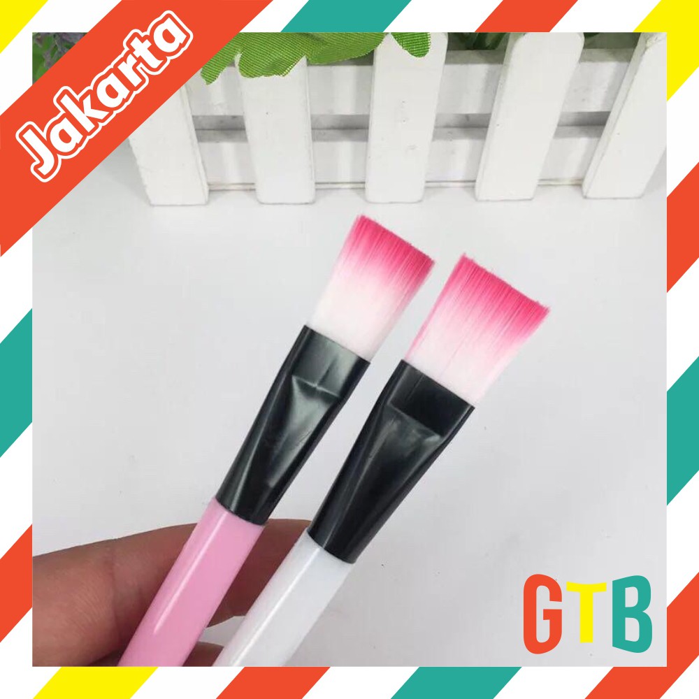 ❤️GTB❤️ R033 Kuas Make Up Bulu Pink Brush Makeup Masker Jual Per Pcs / Satuan Import Murah