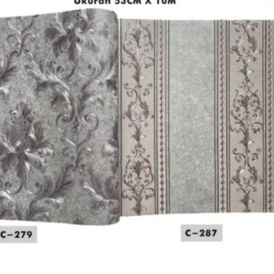 Terbaik  WALLPAPER PREMIUM BAHAN VINYL MOTIF BATIK KODE C [ 280 - 287 ] ~ [ 272 - 279 ]...