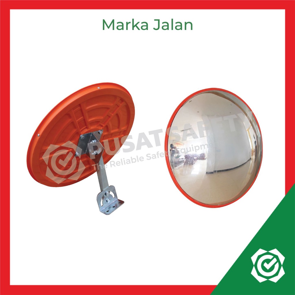 Convex Mirror Indoor 60cm Cermin Kaca Tikungan Cembung Safety