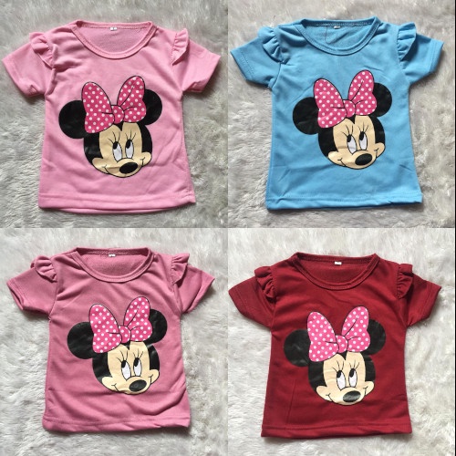 VISION ONLINE- KAOS MINNIE/ KAOS ANAK PEREMPUAN 1 TAHUN MURAH KEKINIAN/COD/GRATIS ONGKIR/KOREA