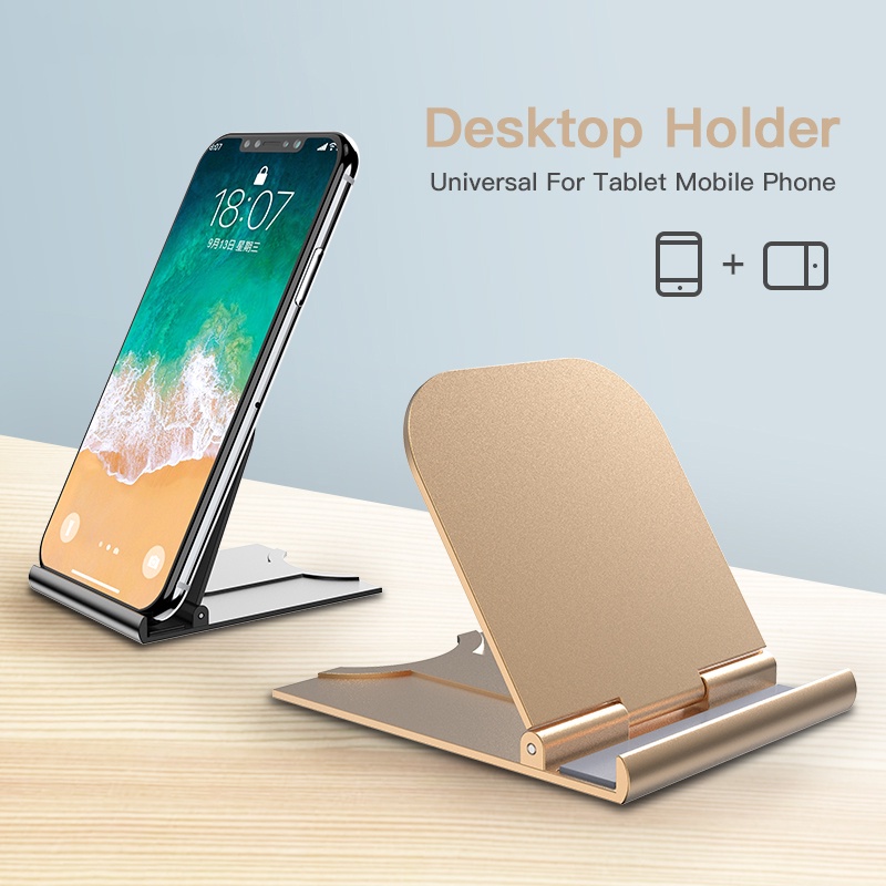 Stand Holder Hp / Tablet Bisa Dilipat / Disesuaikan Untuk Iphone / Android / Samsung