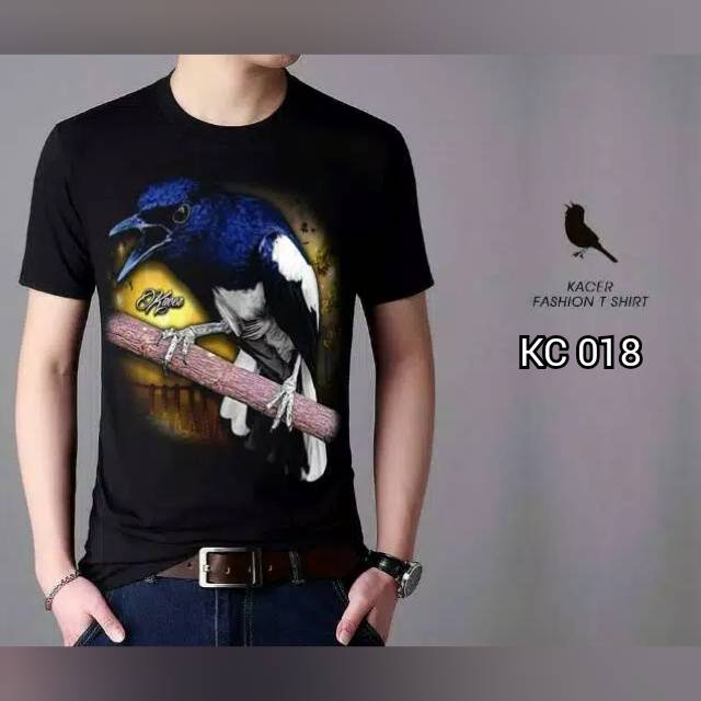 Kaos Distro Burung Kacer Kc018 Shopee Indonesia