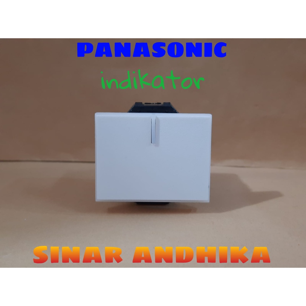 MATA SAKLAR LEBAR INDIKATOR PUTIH STYLE E PANASONIC WESJ 5581