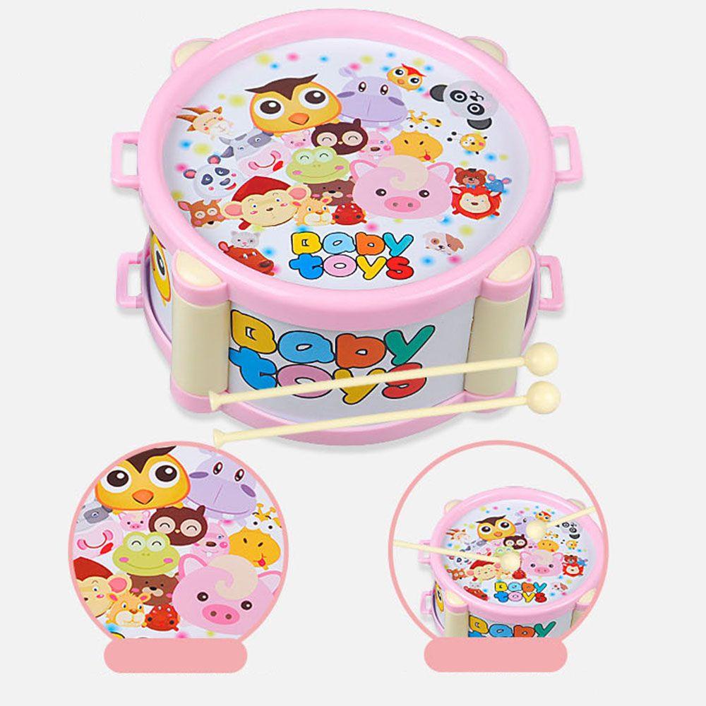 R-flower 6pcs / set Mainan Alat Musik Drum + Kerincingan Untuk Bayi