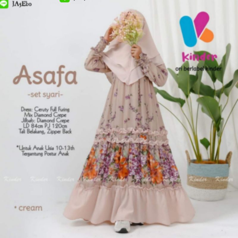 ASAFA TEEN /NABILA TEEN  /GAMIS MUSLIMAH ANAK /GAMIS ANAK SYARI /GAMIS MUSLIMAH REMAJA