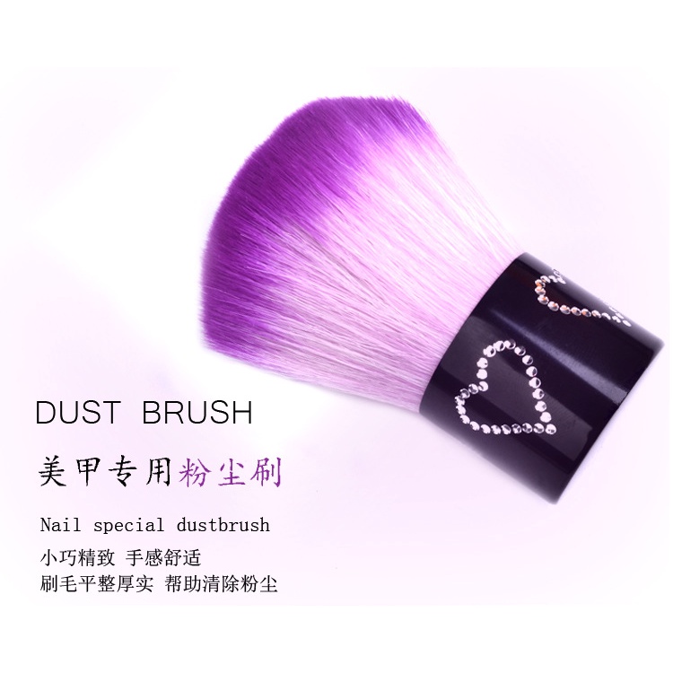 MSY BRUSH WARNA Nail Brush Nail Dust Brush Manicure Pedicure/Brush Hitam