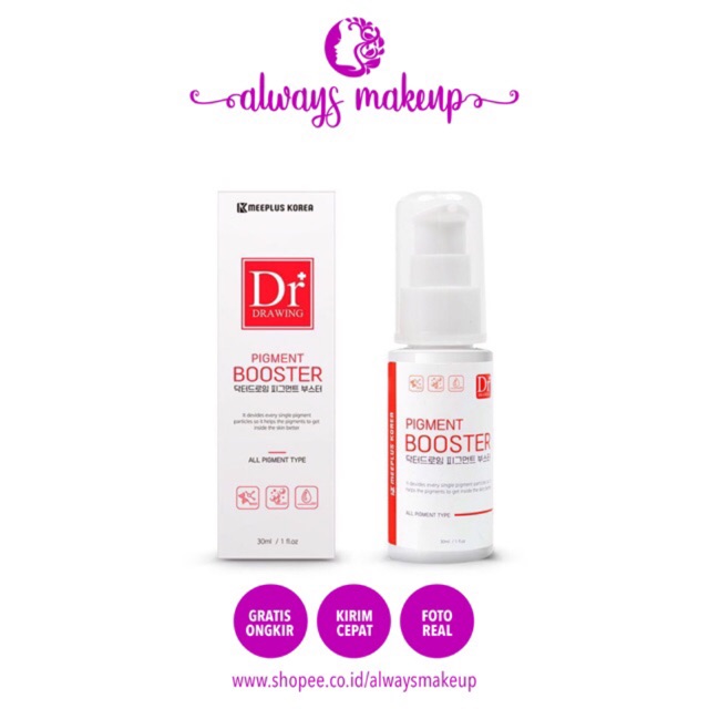 

Dr drawing pigment booster untuk mempercepat tinta masuk kedalam kulit, seperti booster