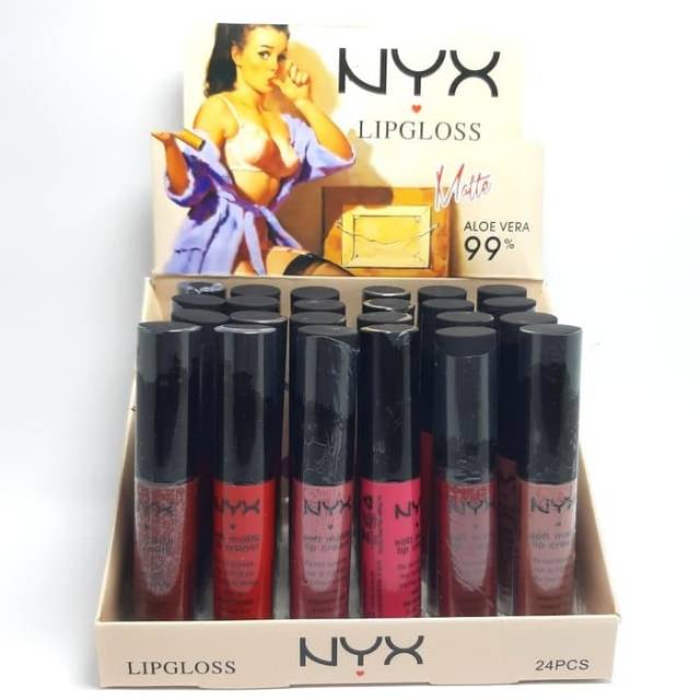 LIP GLOSS NYX MATTE ALOE VERA LUSINAN