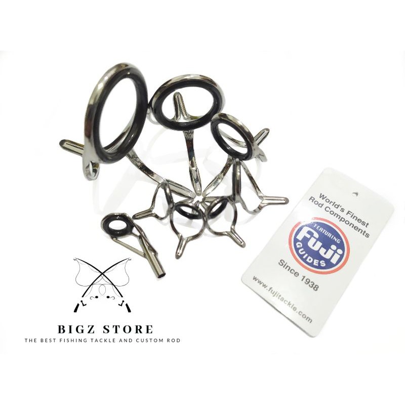 RING GUIDE FUJI NOG KAKI 2 SET ISI 8 PCS KOLONGAN KERAMIK MAMARIT CUSTOM JORAN TOP 8x20 10 12 16 20