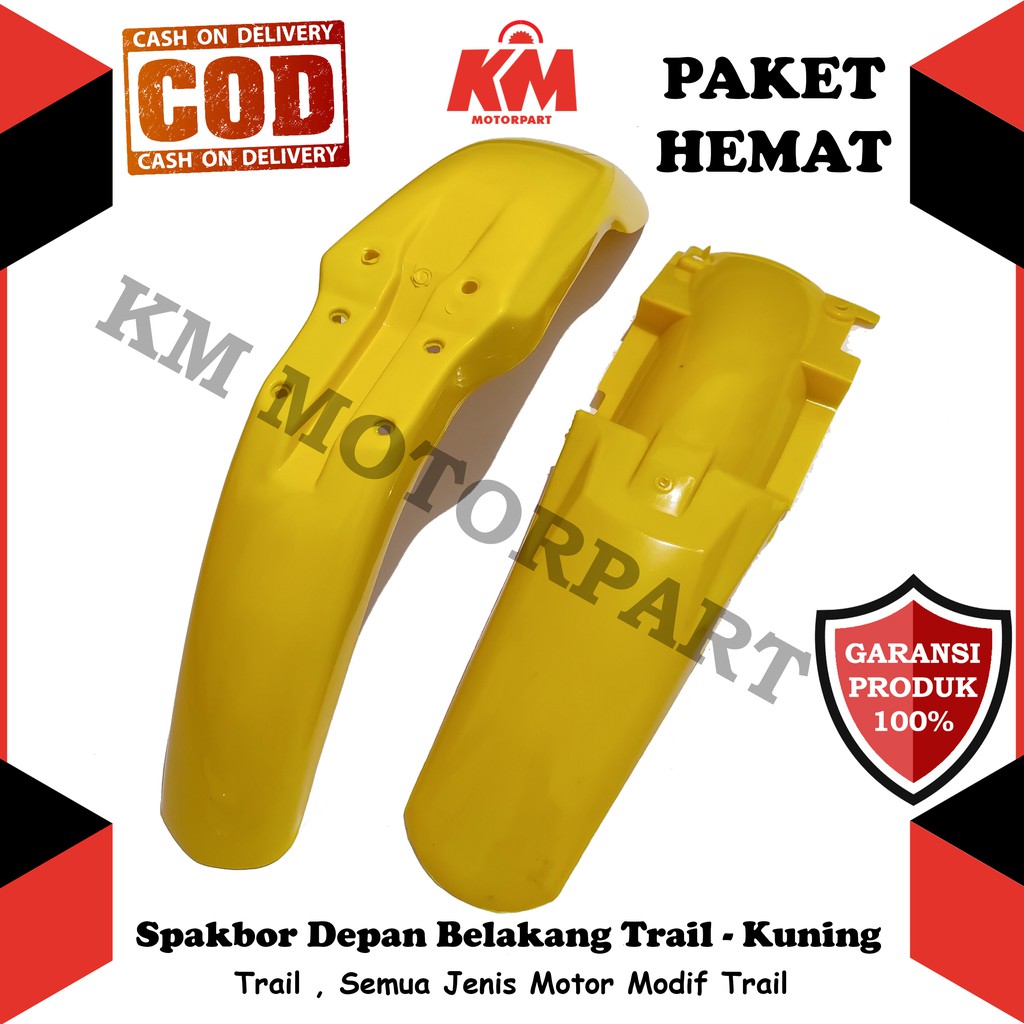 Spakbor Depan Belakang Trail Paket Slebor KLX