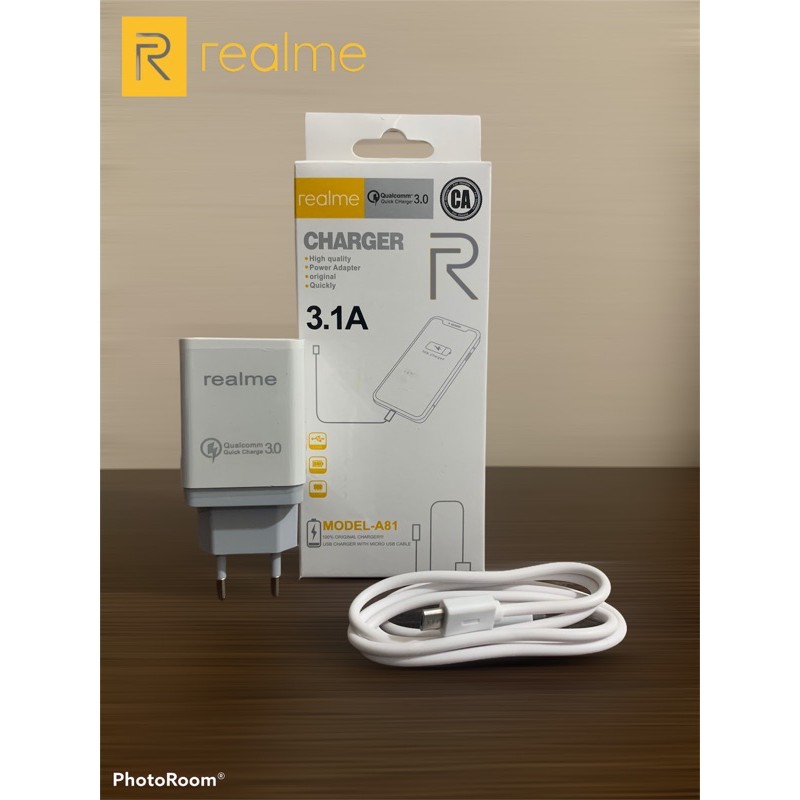 Travel Charger Realme A81 3.1A Qualcom