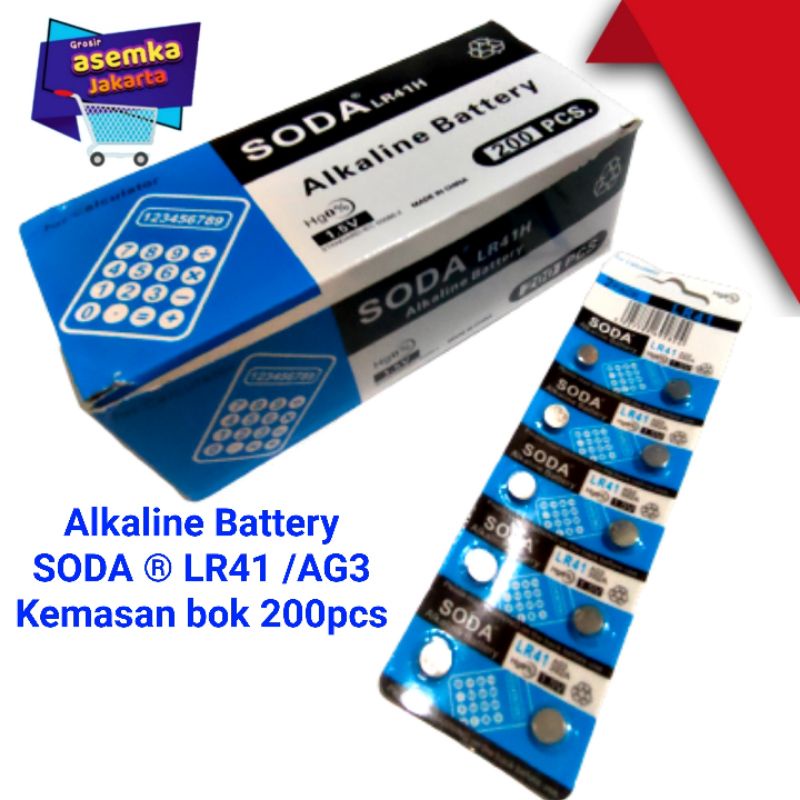 Batu Battery Kancing AG3/LR41 lembaran 10pcs