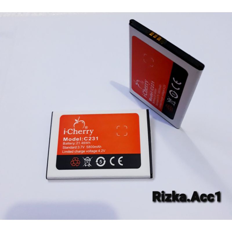 Baterai Batre i-Cherry C231 icherry C231 Original Oem Battery Hp