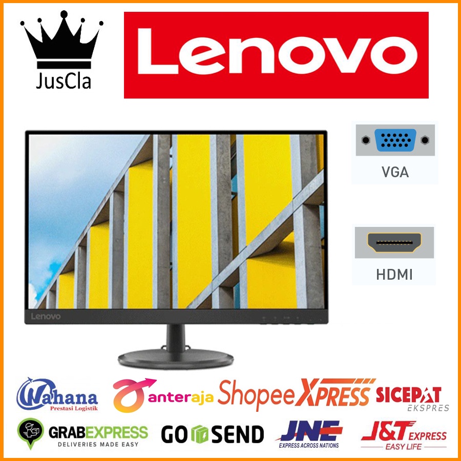 Monitor LENOVO 27 INCH D27-40 FullHD 1080p 75hz Port HDMI / VGA