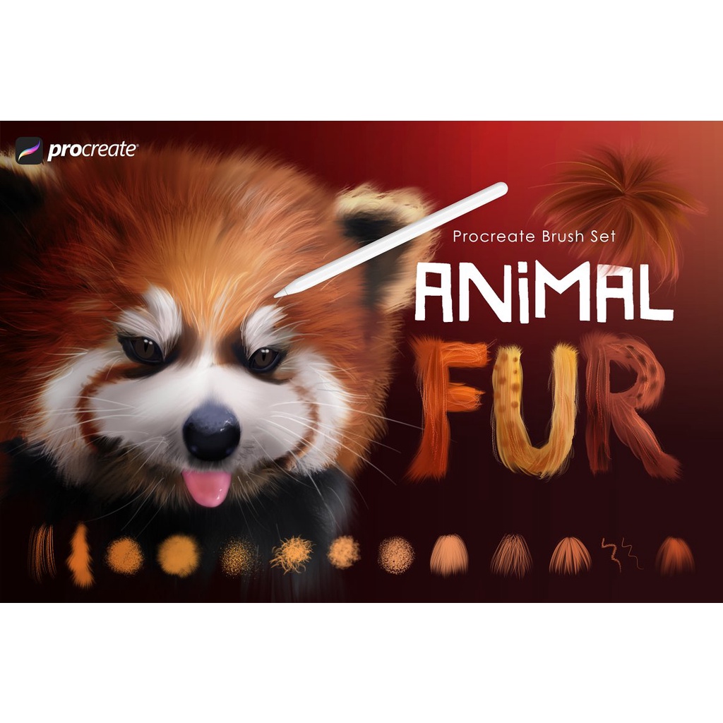 Procreate Brush - Animal Fur Procreate Brushes