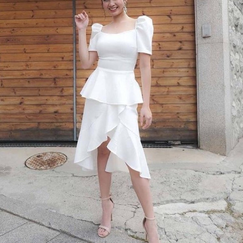 Chiobushop - [Noni] Midi Dress Fashion Party Bridesmaid Dress Kondangan