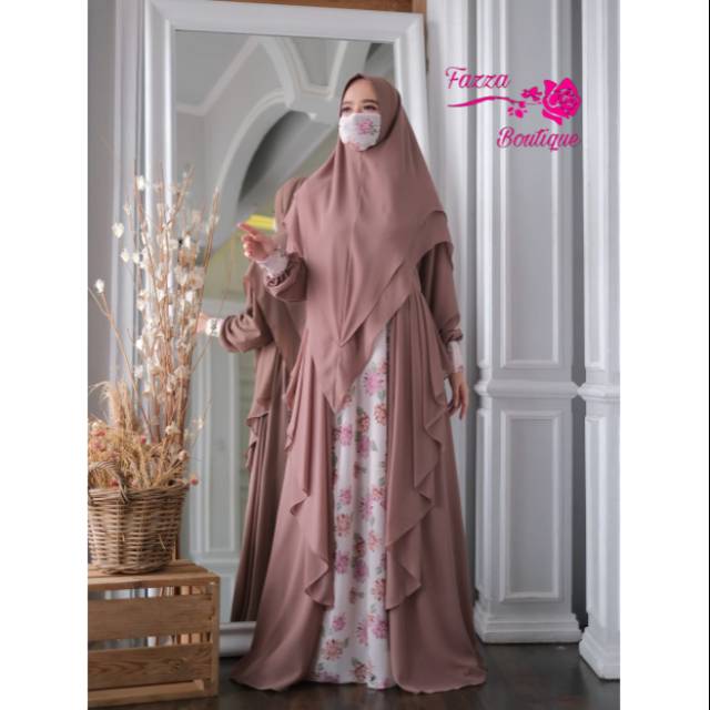 Aisyah syari by fazza boutique vol 5 free masker