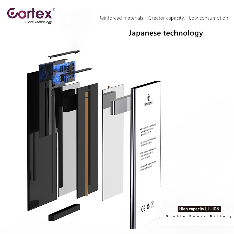 Cortex - Double Power - Baterai - LI-ION - Battery - High Capacity - Batre - Batrai