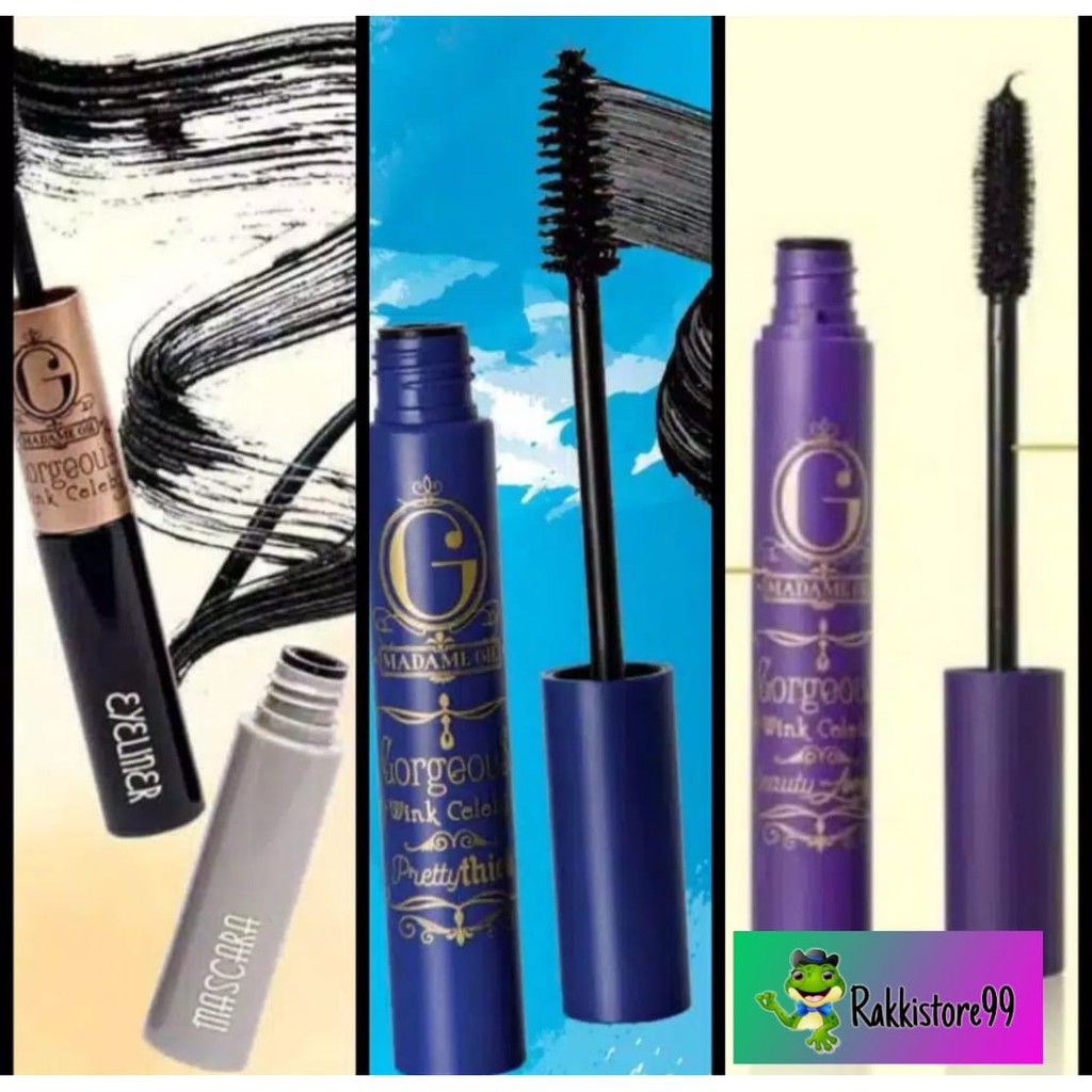 ❣️Rakkistore99❣️ Madame Gie Gorgeous Wink Celebs (Mascara&amp;Eyeliner/Beauty Long/Pretty Thick) (100% Original)