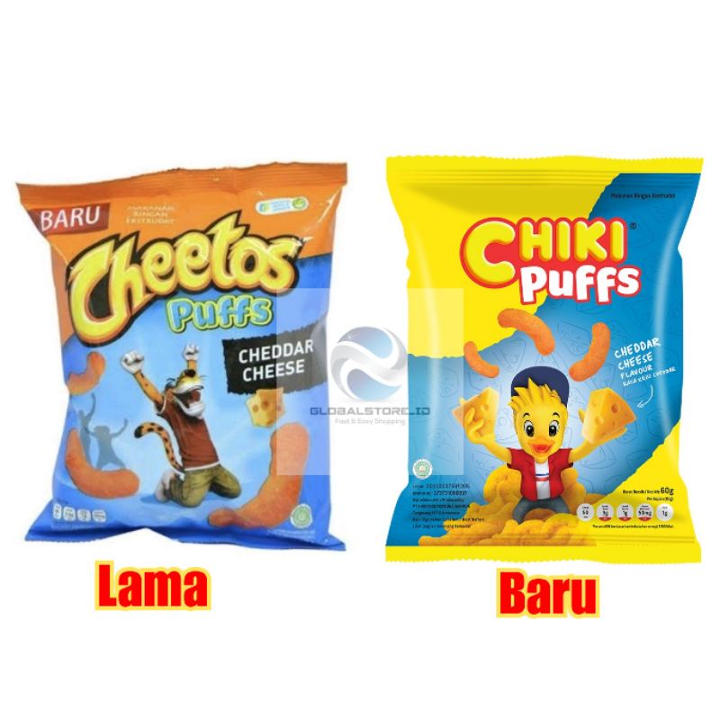 Chiki puffs cheddar snack 60gr