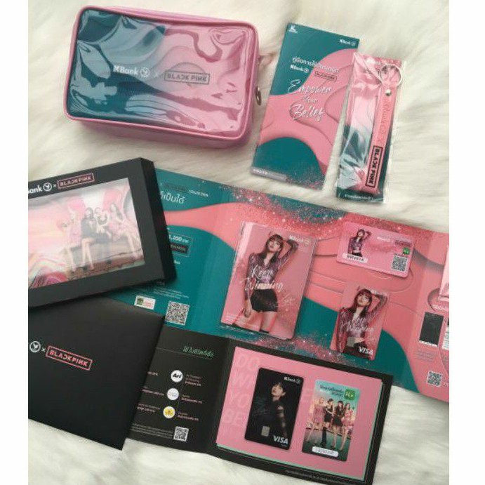 BLACKPINK KBANK LISA BLACK AND PINK VER READY