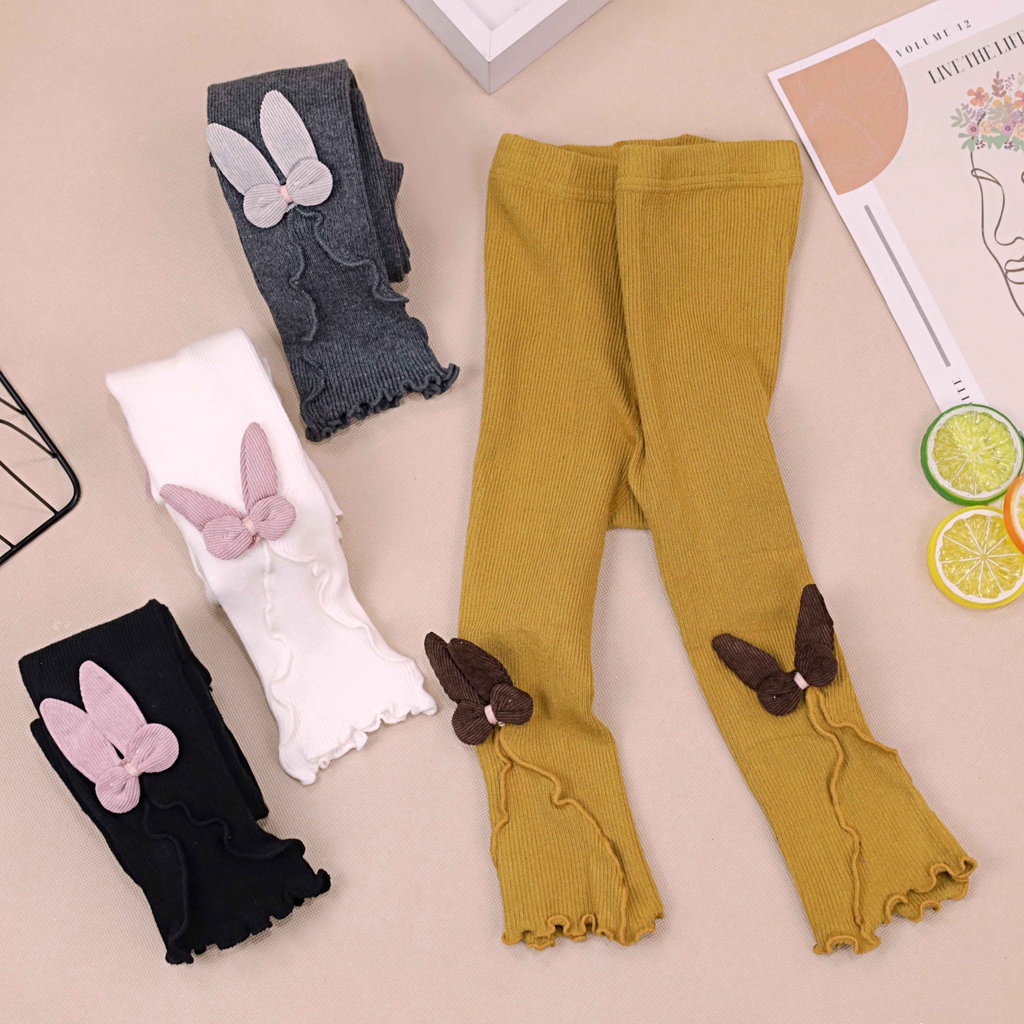 [BUY 1 GET 1] Legging A Yeong  - Legging Anak 3-7 Tahun - Leging Korea Anak Perempuan Kualitas Impor Lejing Laging Whole Plum Celana Panjang Anak Perempuan babycinnamon