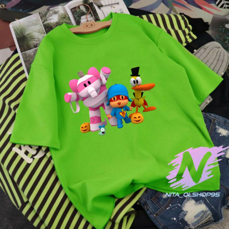 kaos pocoyo baju anak pocoyo animasi