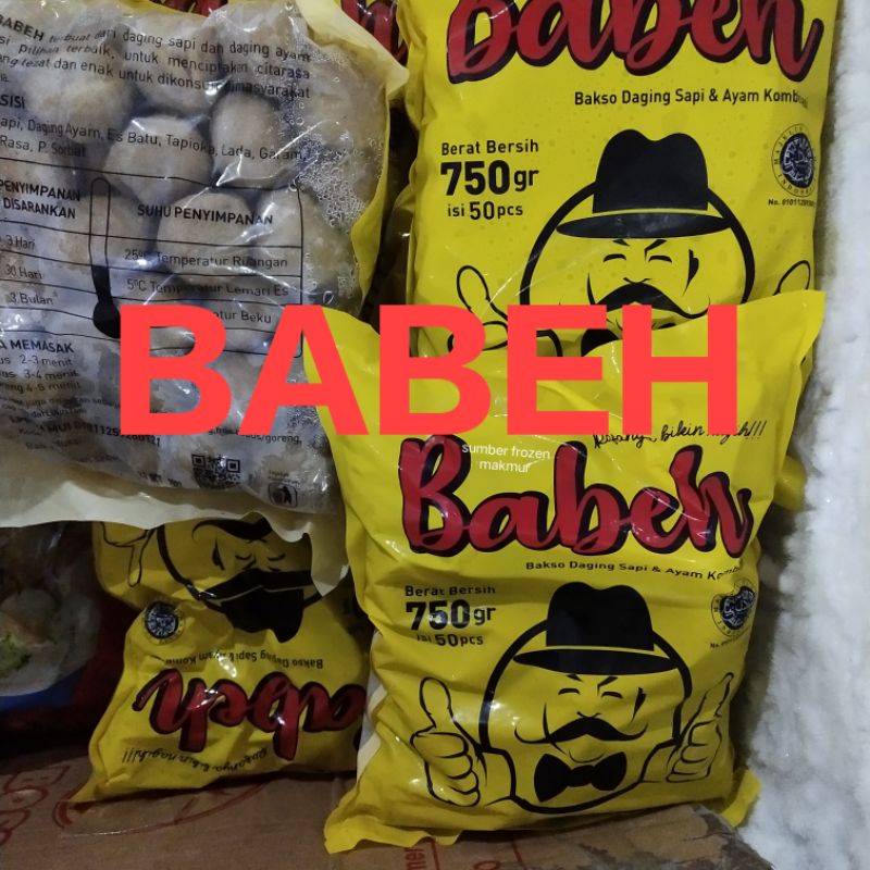 

bakso sapi 50 babeh sumber frozen makmur