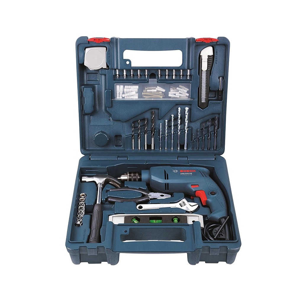 BOSCH GSB 500 RE Bor Tembok Complete Set