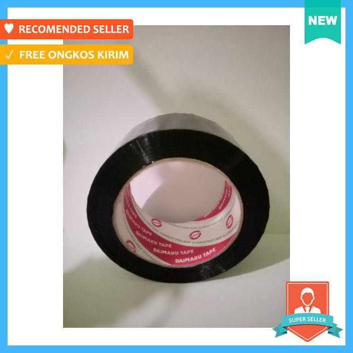 

Selotip & Double Tape - Lakban Plastik Warna Hitam 2"X100Mtr ,Merk Daimaru - Pengikat & Perekat